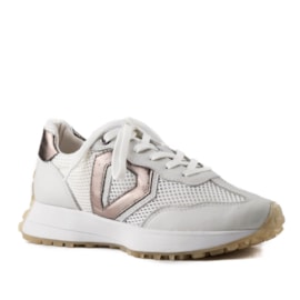 Tenis Couro Cavezzale Aime Off White/Onix 103428