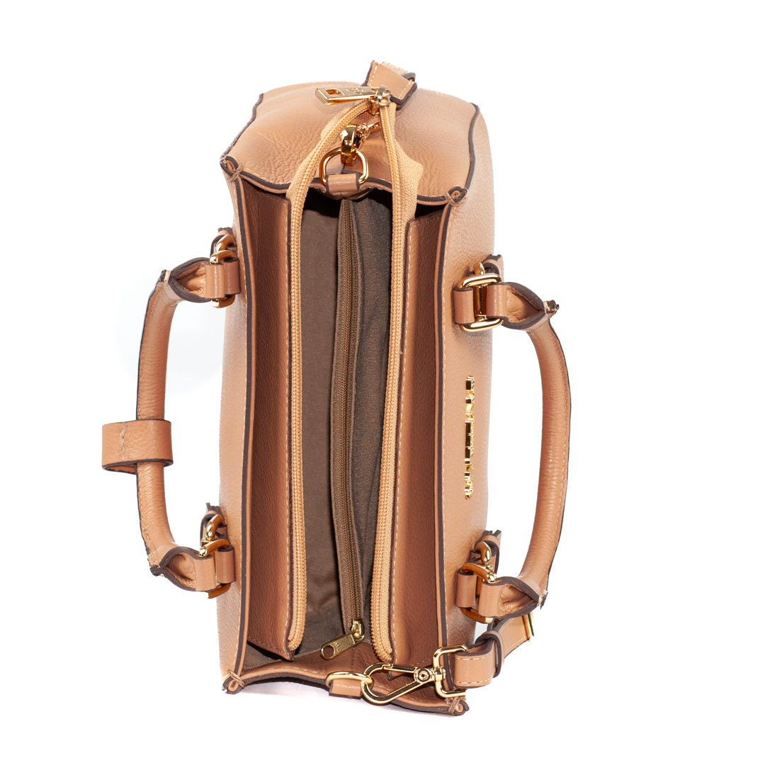 Tote Bag Média Couro Soft Cavezzale Caramelo 104761